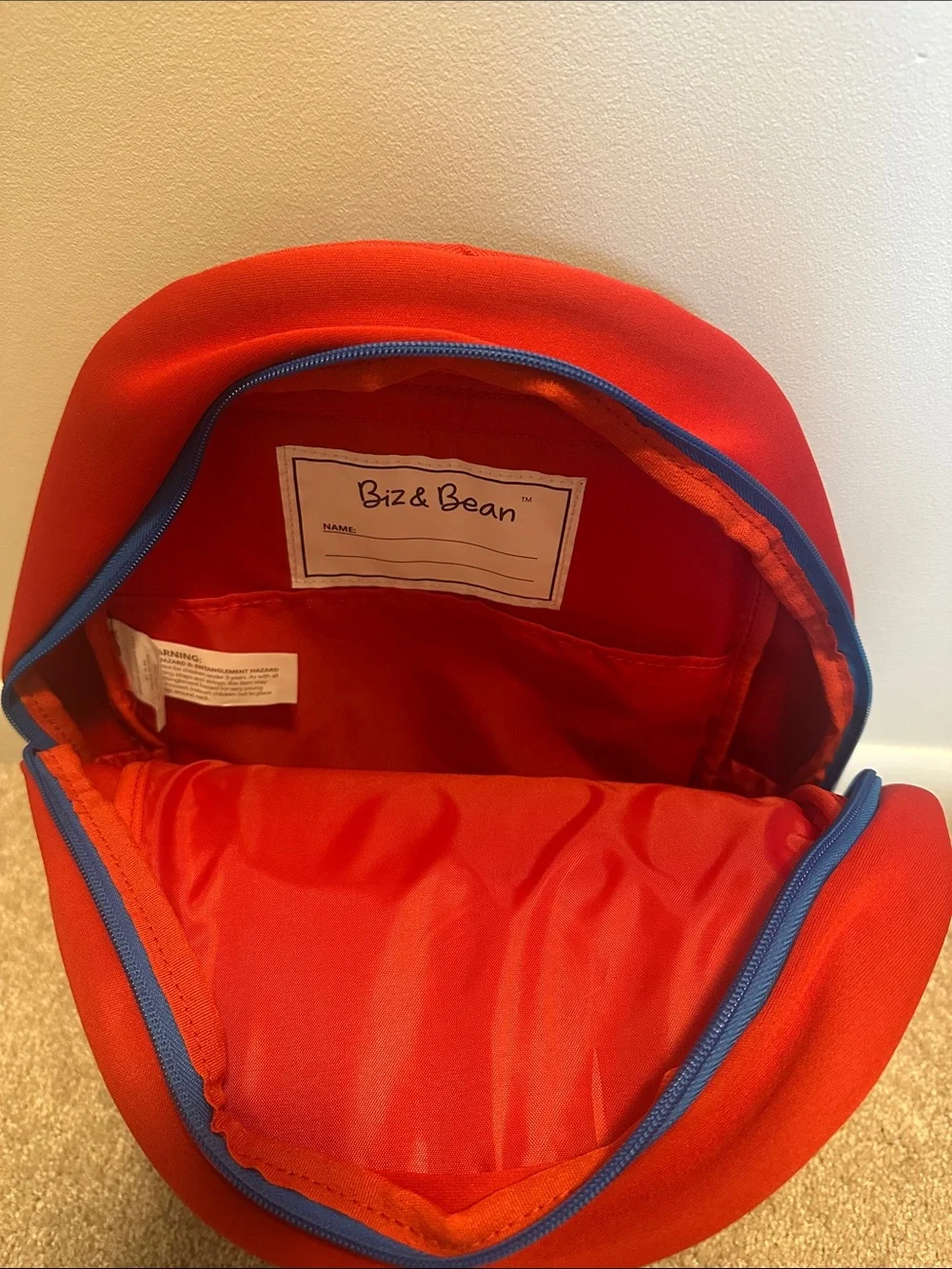 Biz & Bean Red Kids Firetruck Backpack -